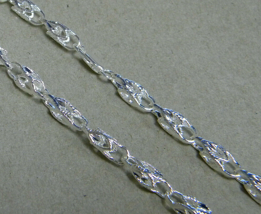 Men’s Lady’s Silver Plated Turkish Rope Chain 24in inch Long 6mm Wide New