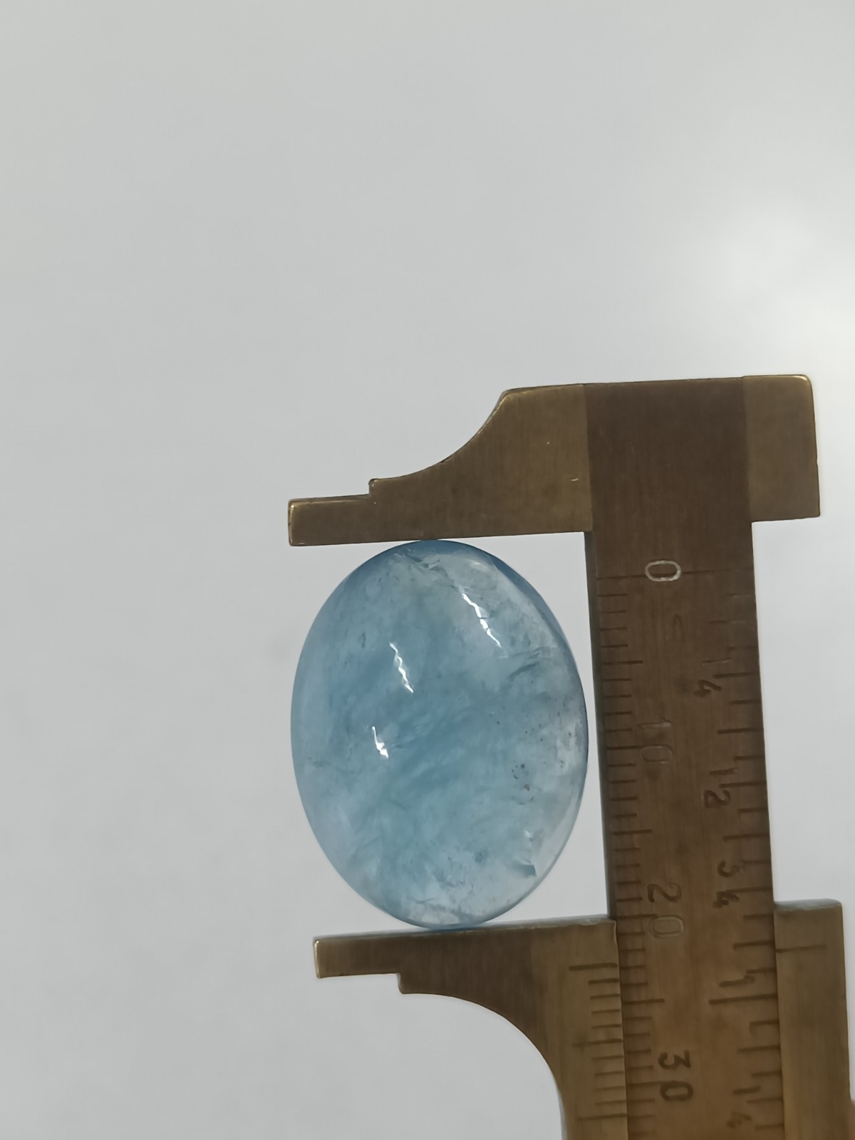Aquamarine Dark Blue Color Oval Cab 17.5 x 22.5 x 9 MM 24 Ct Natural Gemstone