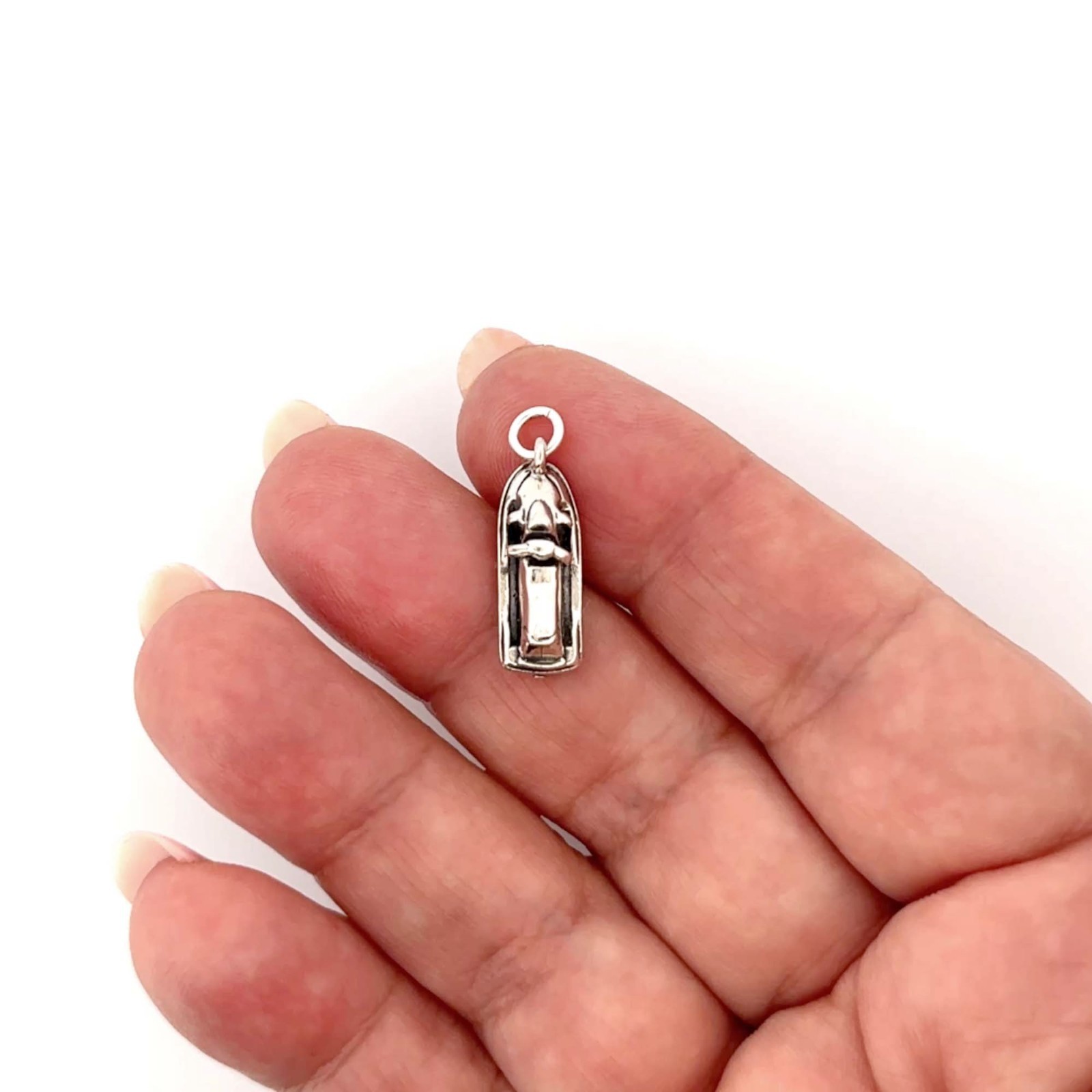 Jet Ski Jetski Waverunner 3D 925 Solid Sterling Silver Charm Pendant MADE IN USA