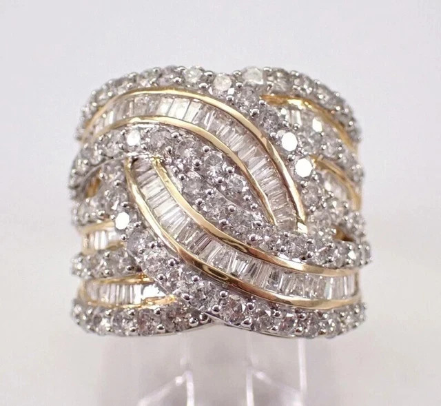 3Ct Round Cut Lab Created Diamond Cluster Wedding Ring 14K Yellow Gold Plated