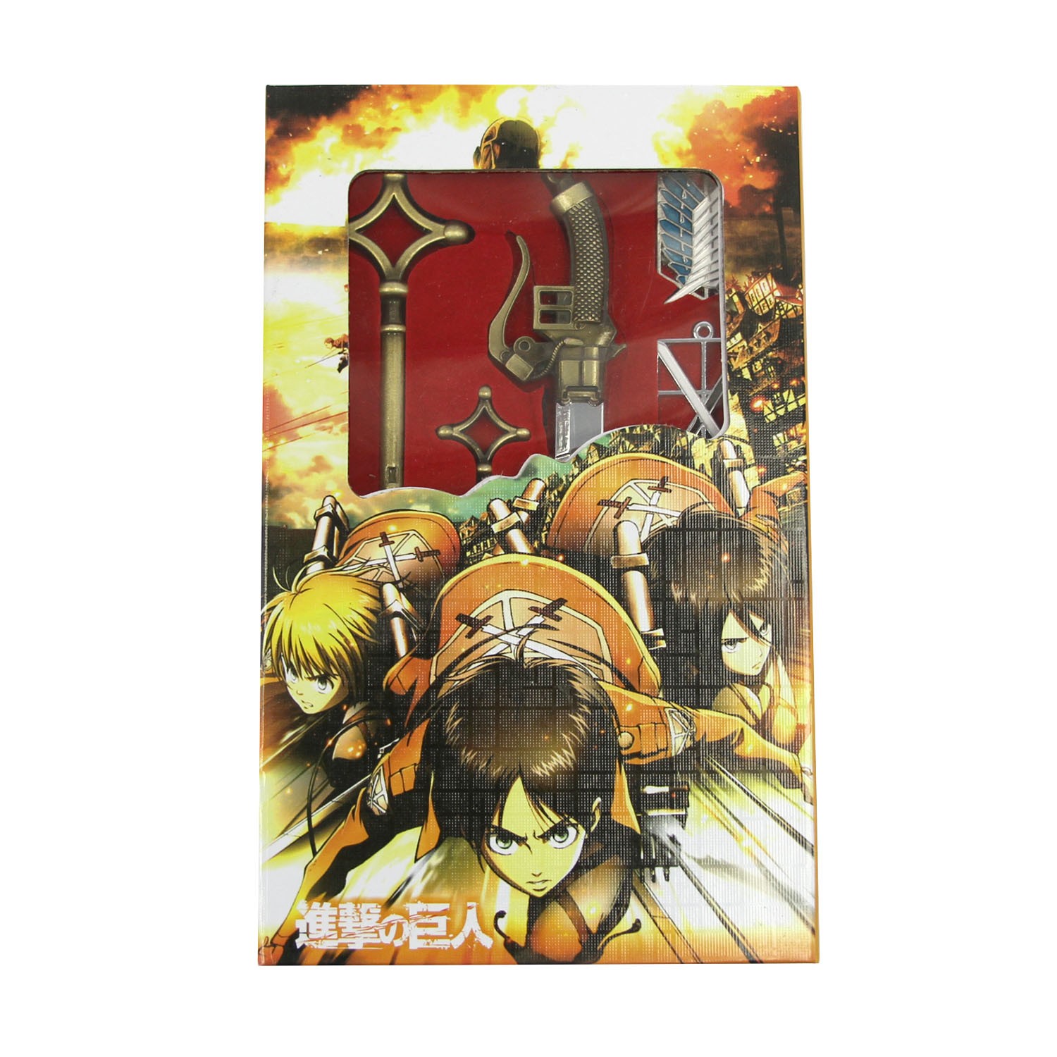 New Key, ODM, Emblem Set ATTACK ON TITAN 7 Pcs. Keychain Shingeki no Kyojin