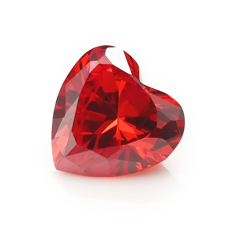 3x3mm~10x10mm Heart Shape Loose Cubic Zirconia Stone 5A CZ Gemstones for Jewelry