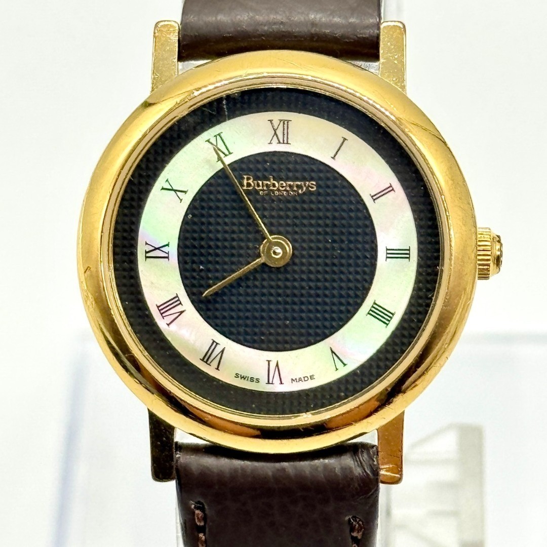 Burberry Wristwatch Shell Dial Quartz 2 Hands 6000L Working
