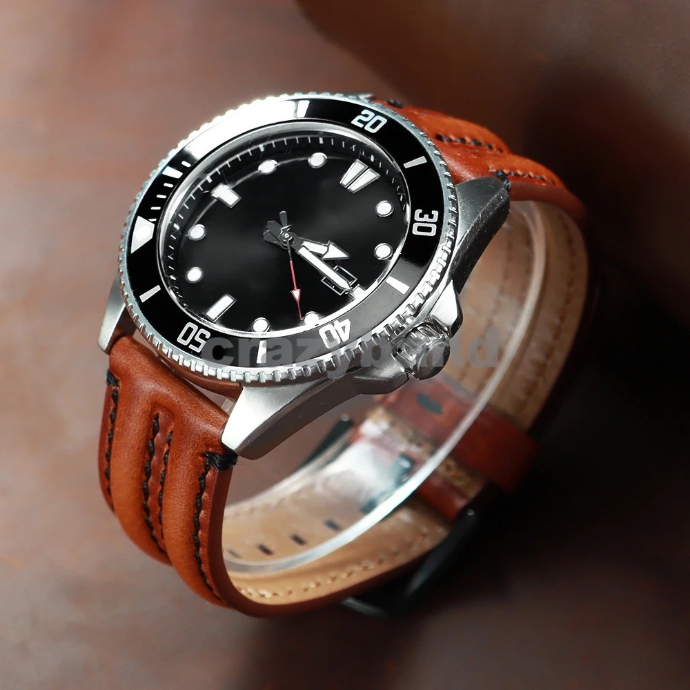 20mm 22mm 24mm Quick Release Genuine Leather Watch Strap Band for Men Wristband
