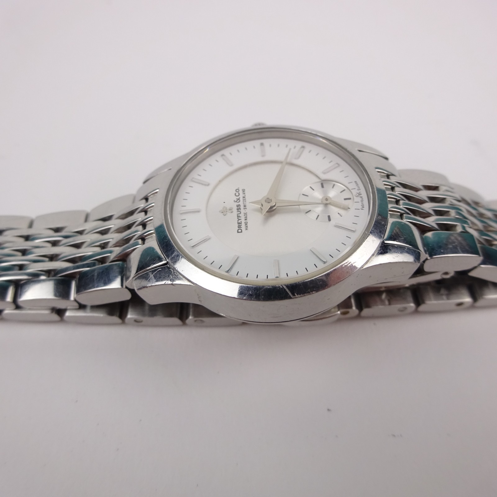 Dreyfuss & Co 1946 Watch Stainless Steel Silver Dial Classic Women’s