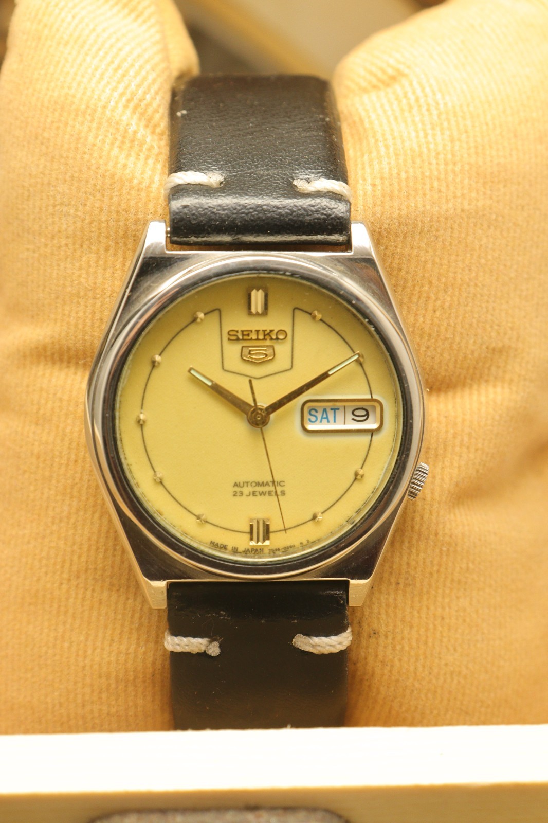 Vintage Seiko 5 Automatic Lume Dial Wrist Watch For Men’s Japan Movement 7s26.