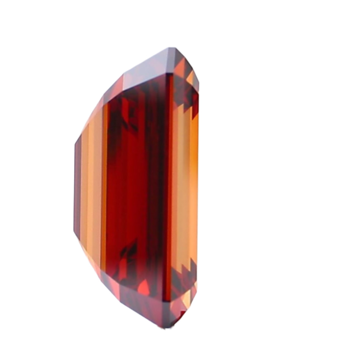 10.22 CT Fancy Vivid Orange Emerald Lab-Grown Diamond IGI VS1 Excellent Cut
