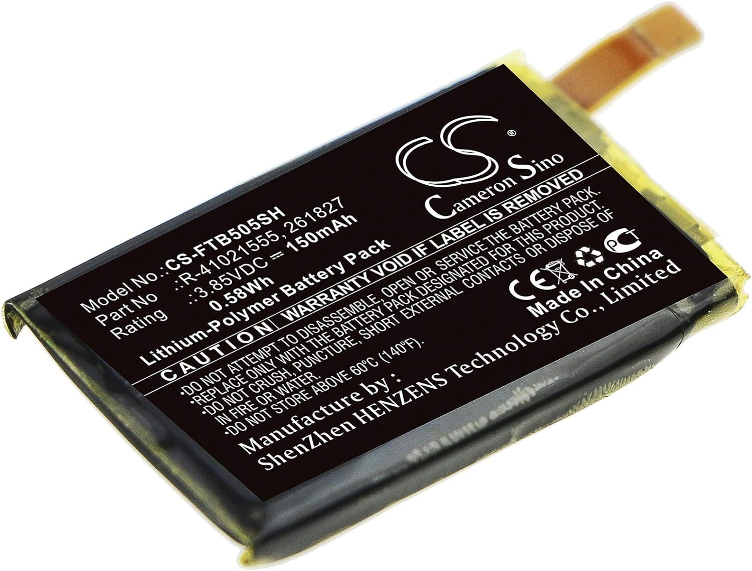 Fitbit Versa Se Battery 150mAh 3.85V Lithium Ion For FB505 FB504
