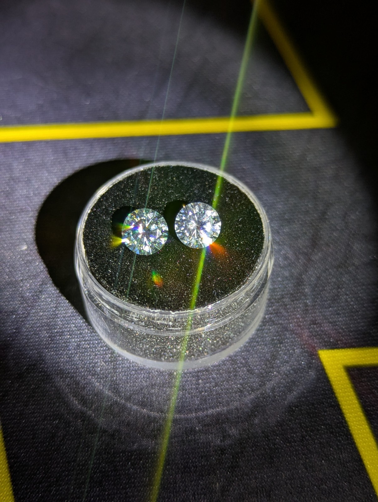 2.0 CTW Moissanite Pair 6.5mm Round Brilliant Cut D Color VVS1 Loose Gemstones