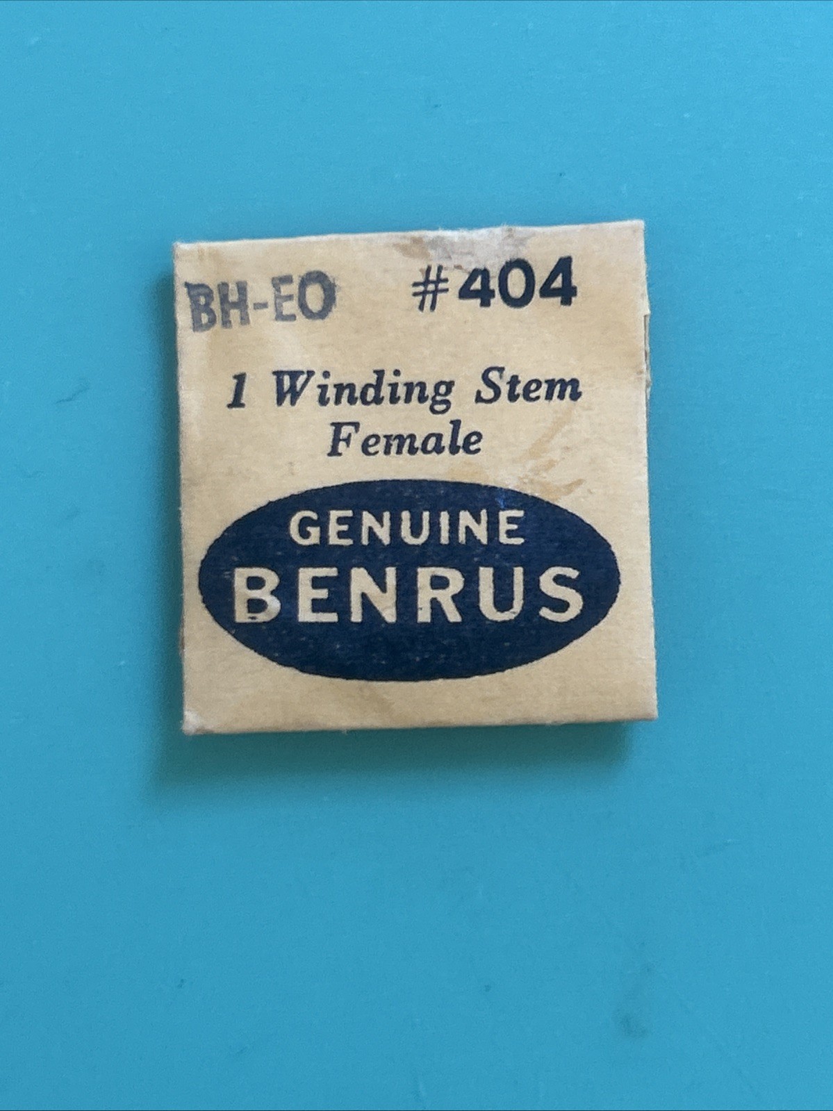 Benrus Parts – Balance Staff, Hour Wheel, Setting Lever Springs, Winding Stems