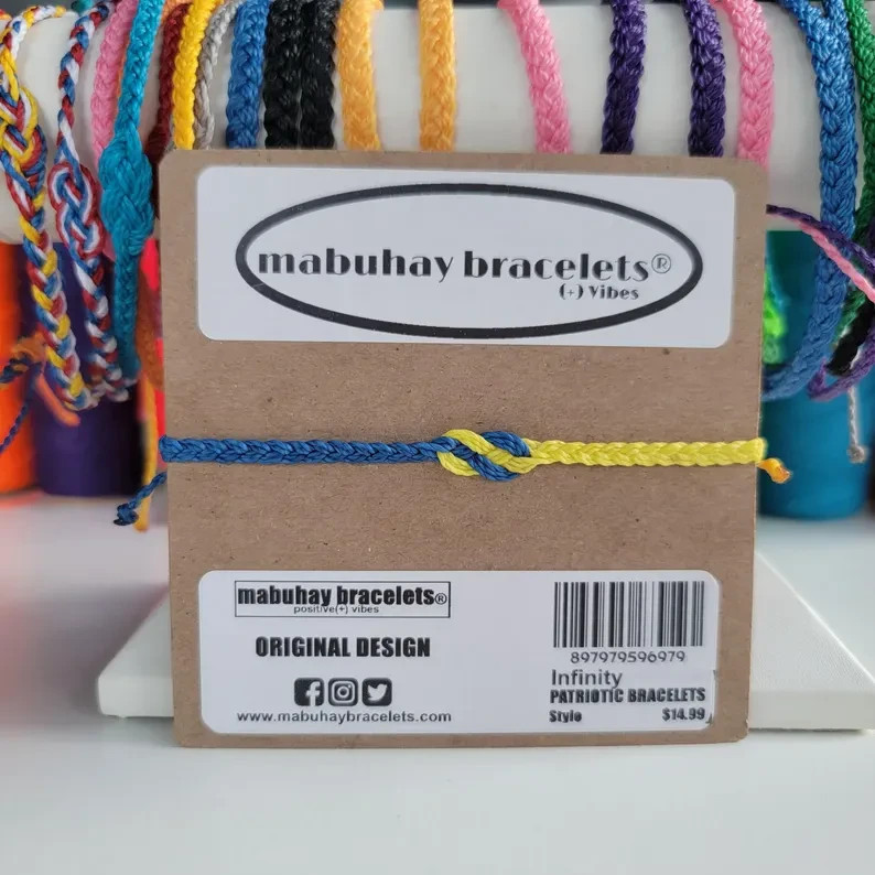Pride Ukraine Bracelets, Friendship Bracelets By: Mabuhay Bracelets