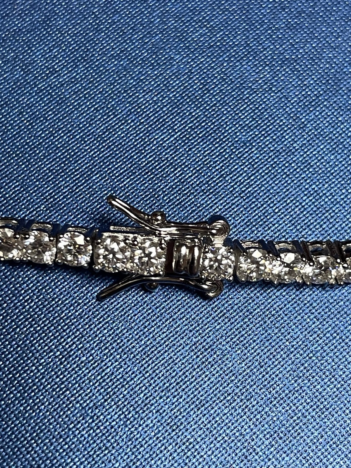 Moisanite Tennis Bracelet 5mm VVS1 D 925 Silver GRA Certified