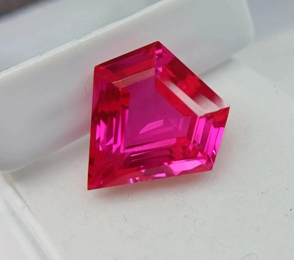 10 Ct Natural Pink Sapphire Faceted Ceylon Fancy Cut Certified Loose Gemstone