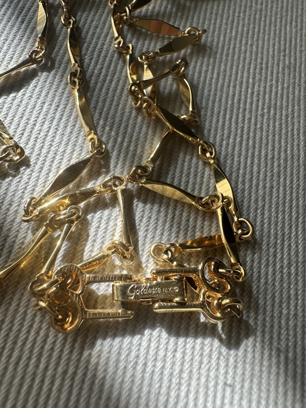 Goldette NY multi-strand coin bib necklace!
