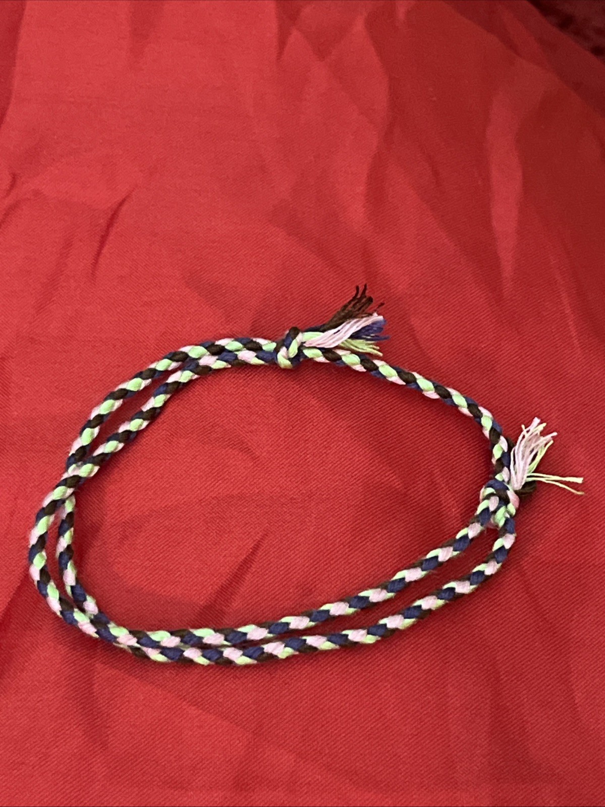 NEW BOHO BRAID THREAD FRIENDSHIP BRACELET ADJUSTABLE LIME PINK PURPLE BROWN NIP