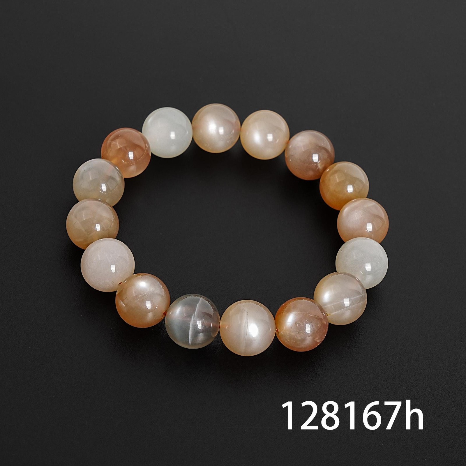 AAA Orange Moonstone Gemstone Bracelet 8MM 9MM 10MM 11MM 12MM 13MM 14MM 15MM