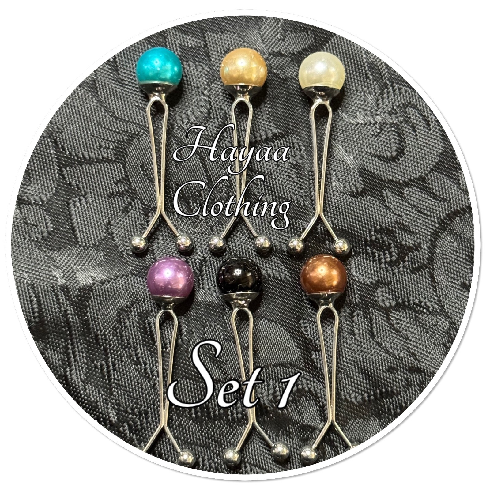 Pearl Slide Prongs Pin Wholesale 12 Stick Hijab Pin Scarf