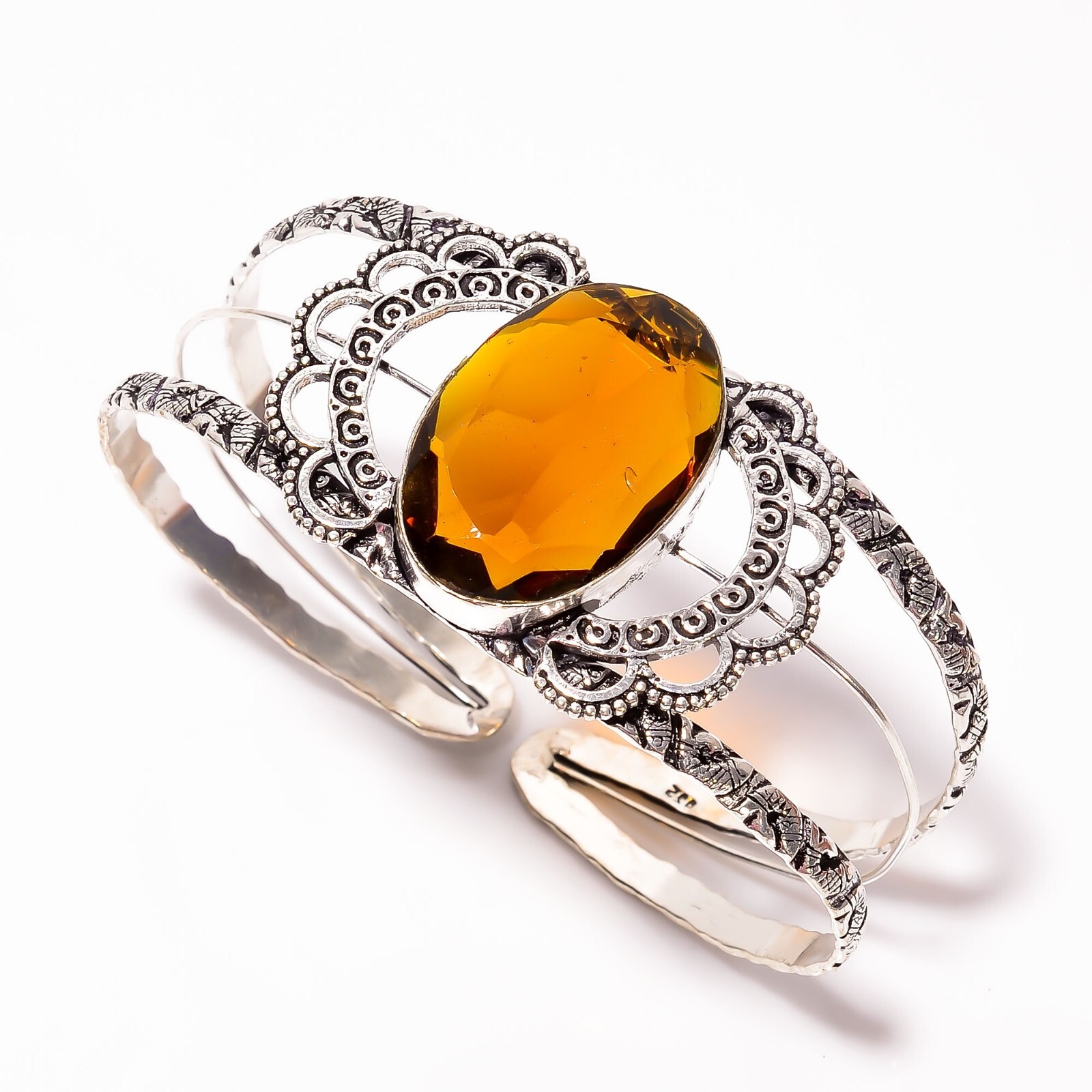 925 Sterling Silver Handcrafted Jewelry Cuff