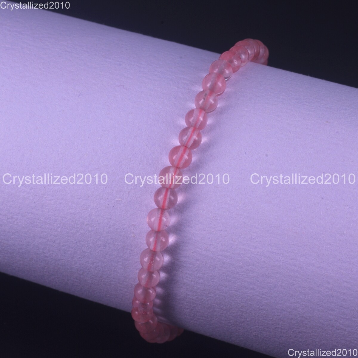 Handmade 4mm Mixed Natural Gemstone Round Beads Stretchy Bracelet Child Size 6″