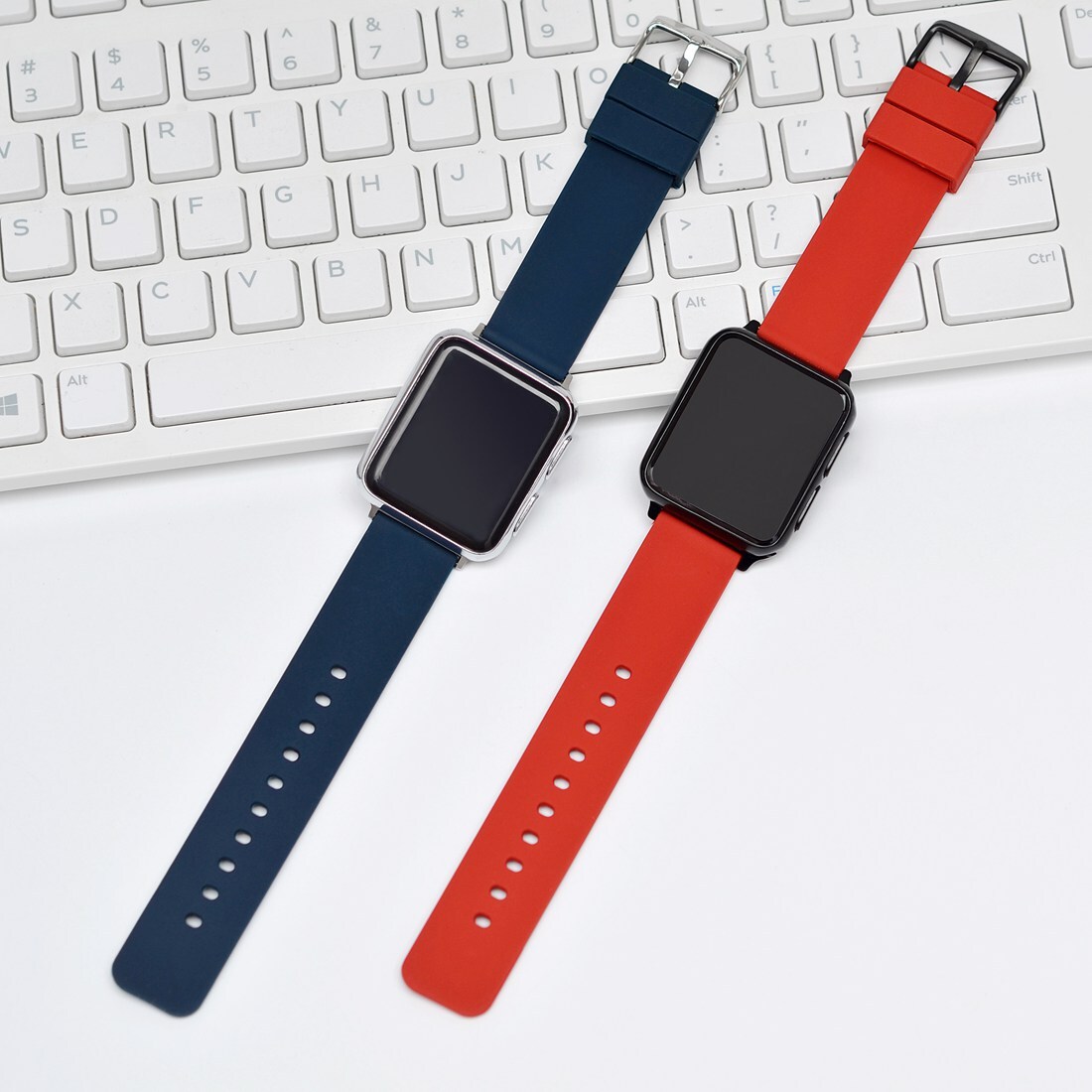 WOCCI Straps 14mm 16mm 18mm 19mm 20mm 21mm 22mm 24mm Silicone Rubber Watch Bands