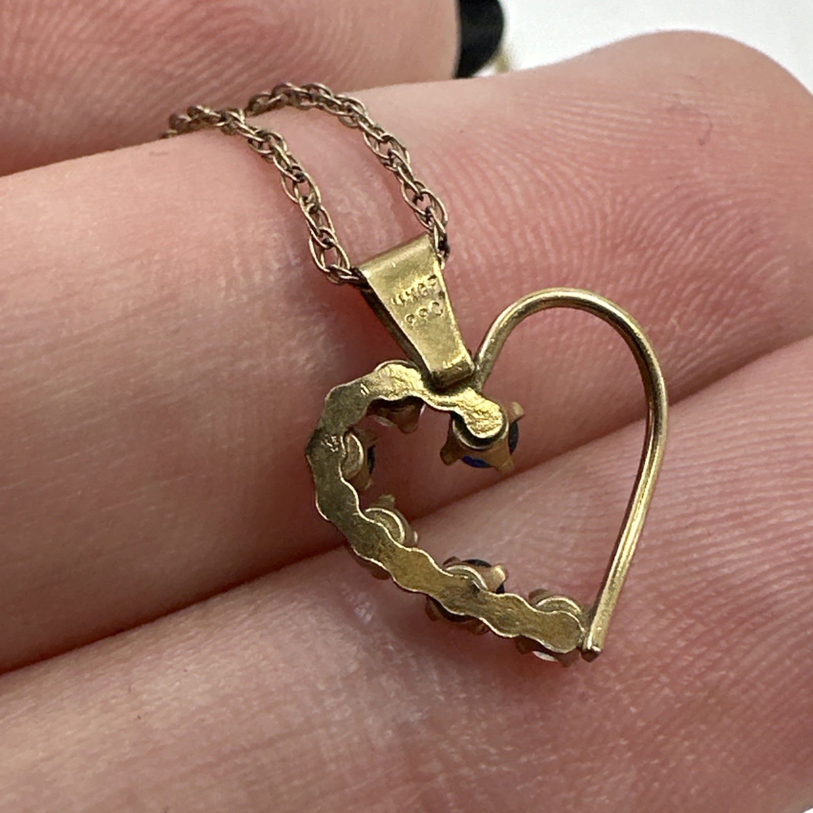 14K GF PPC Princes Pride Creations Gold-filled Heart Pendant Necklace 18”