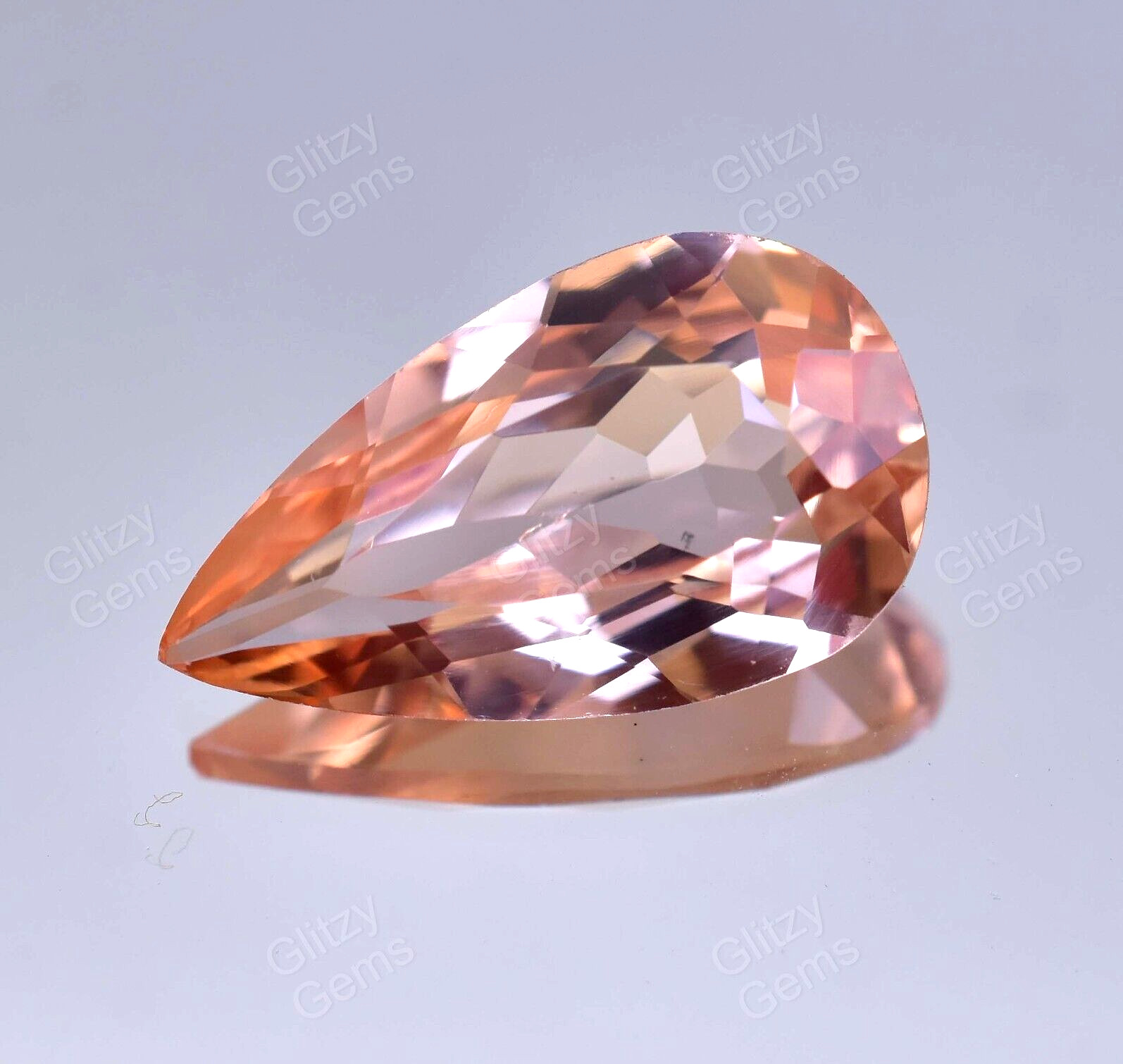 Natural Imperial Topaz 5.20 Ct Pear Certificate Rare Flawless Loose Gemstone