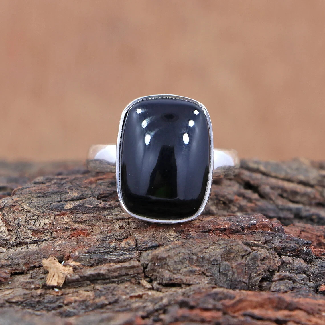 Classic Ring Of Black Onyx 925 Sterling Silver Handmade Ring Perfect Ring Gift