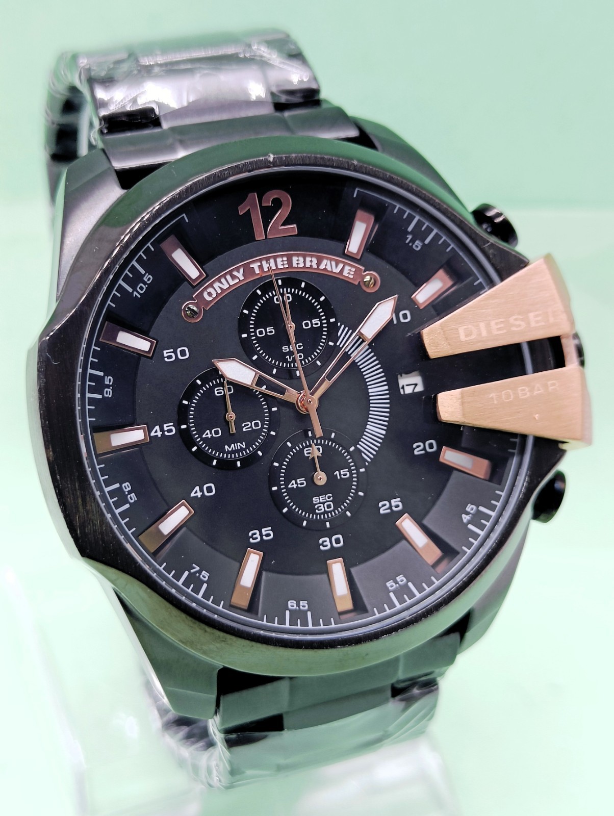 Awesome Diesel 10 Bar “ONLY THE BRAVE” Chronograph Quartz Men’s Wrist Watch