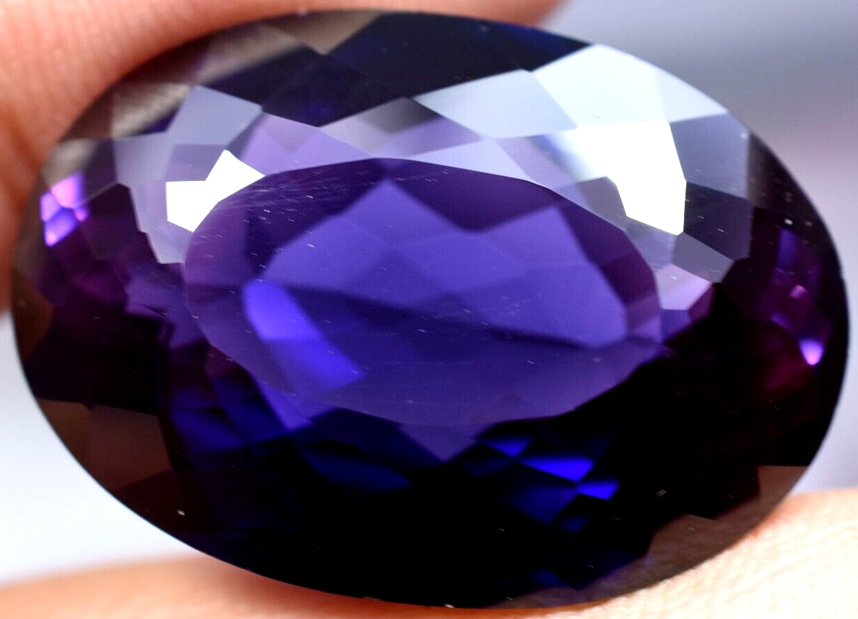 Natural 48.60 Ct Boysenberry Sapphire GGL Certified fabulous Loose Gemstone