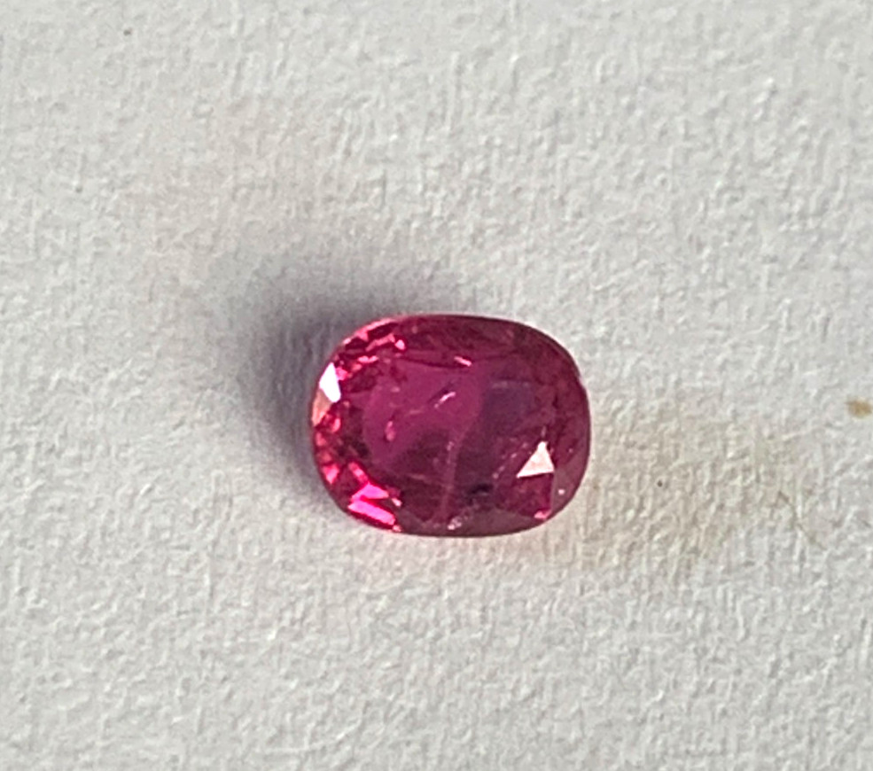 Andy’s Gem Garage Sale – 4.5×3.5mm Ruby Oval .32ct – Natural COLOR DEAL!