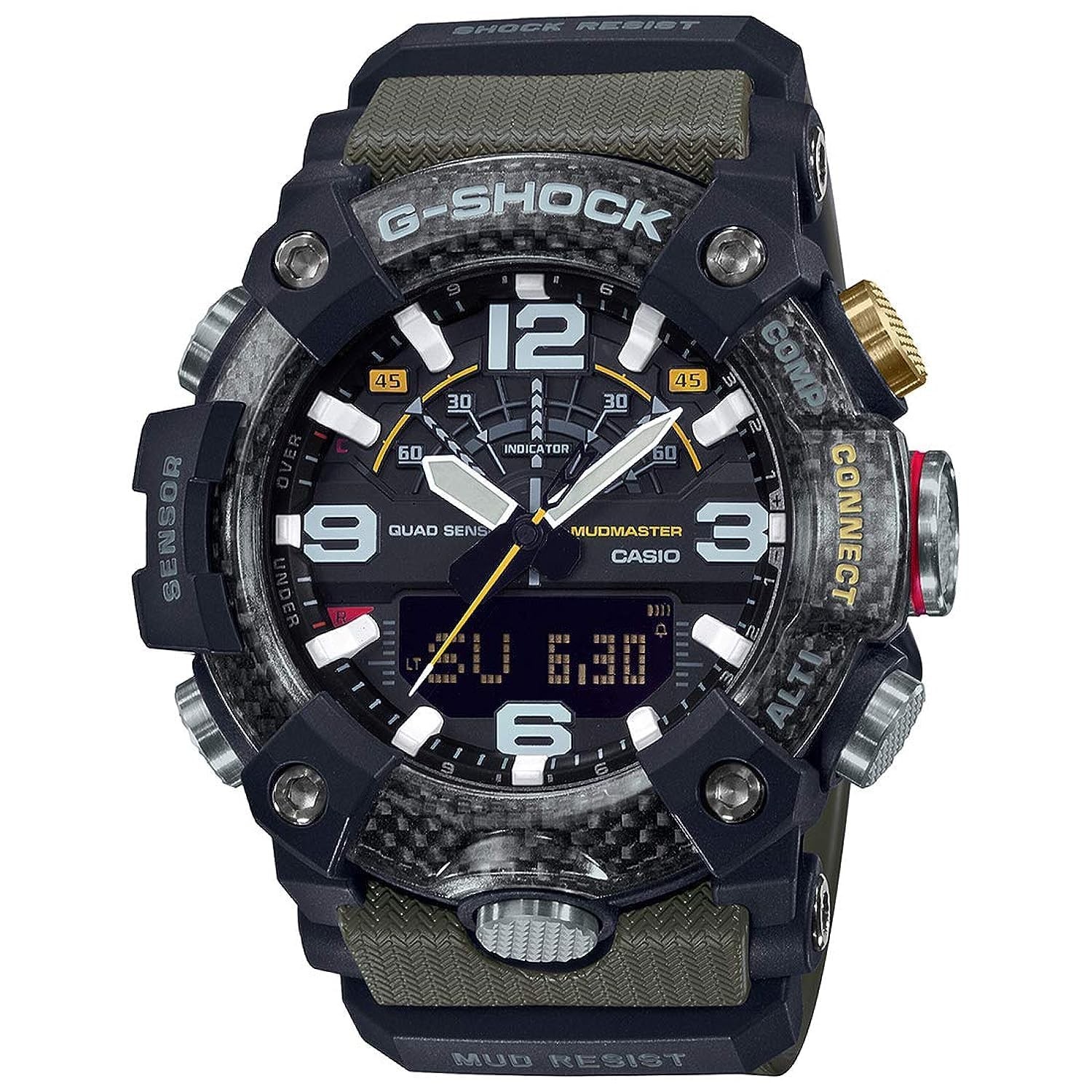 Casio G-Shock Bluetooth Carbon Core Guard Structure GG-B100-1A3 Green Military