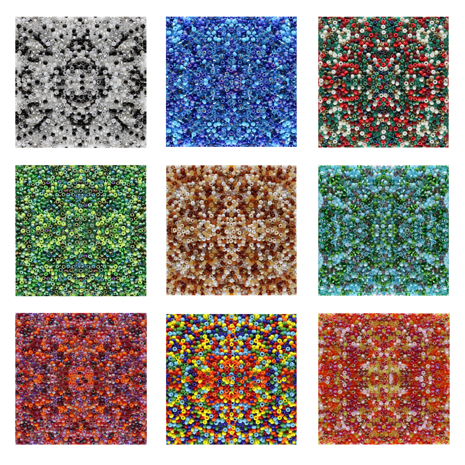 Miyuki Japanese Seed Beads Round Rocailles 15/0, 11/0, 8/0 Sizes * Mixed Colors