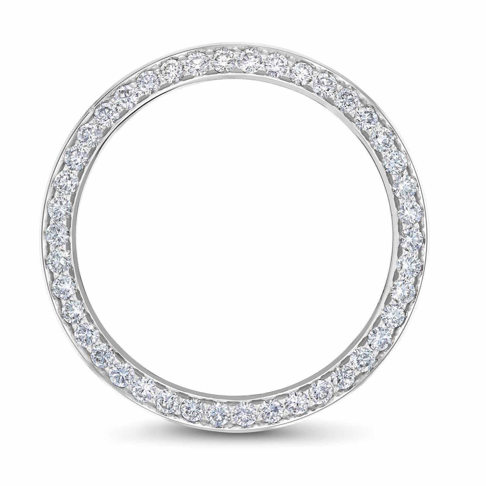 3CT BEAD SET MOISSANITE BEZEL COMPATIBLE WITH ROLEX DAY DATE 40MM 228349RBR