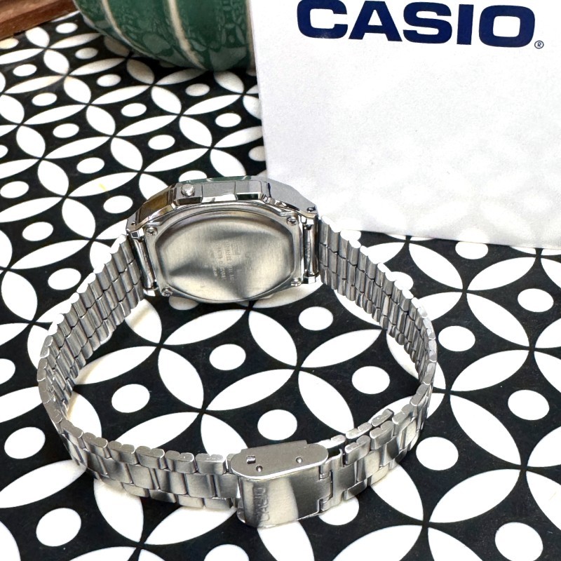 CASIO A168WA-1 Digital Electro Luminescence Watch Black Dial