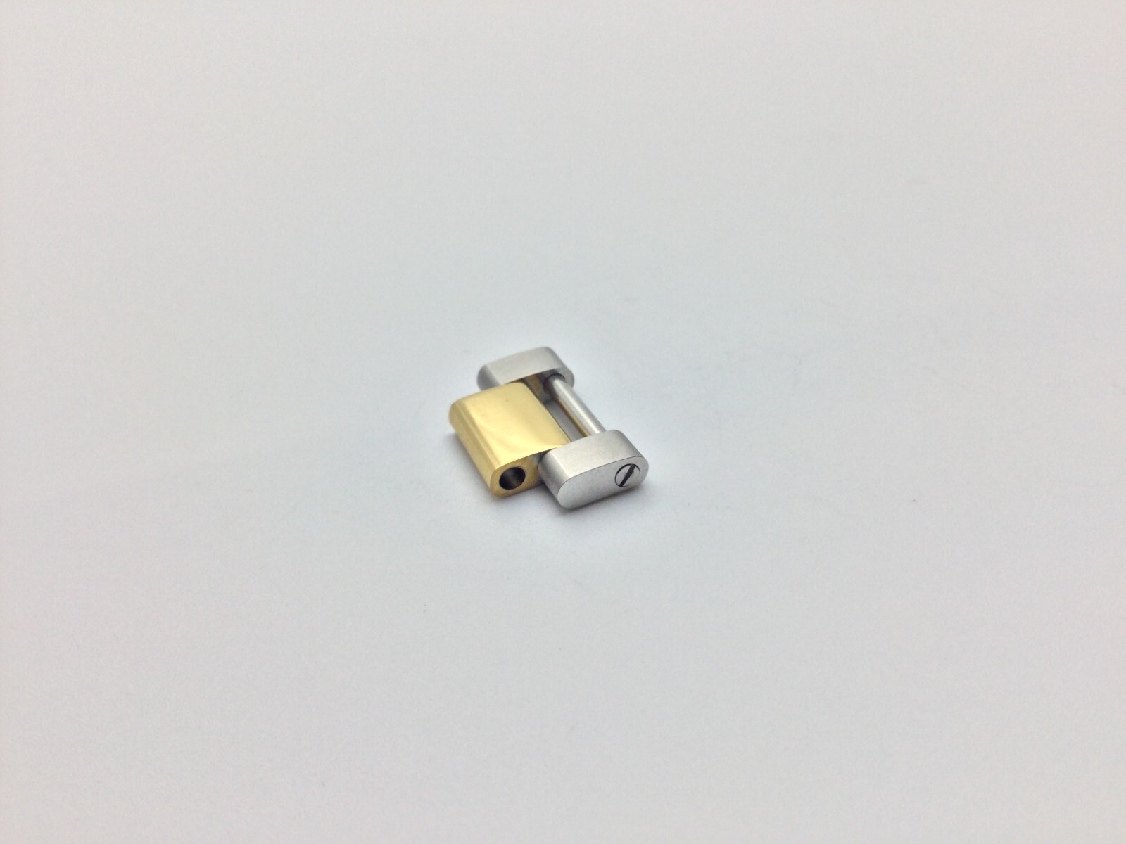TOP QUALITY 15.5MM CNC FORGED TWOTONE HALF-LINK FOR ROLEX GMT DATEJUST SUB SHINY