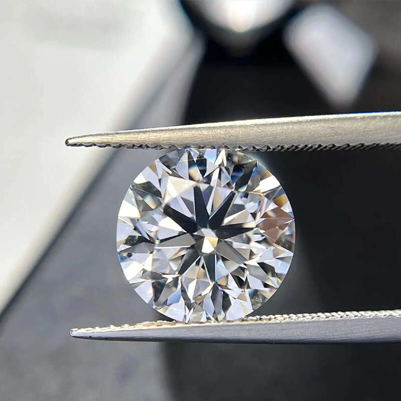 Moissanite Loose Gemstones Round Cut White D Color VVS1 GRA for Jewelry