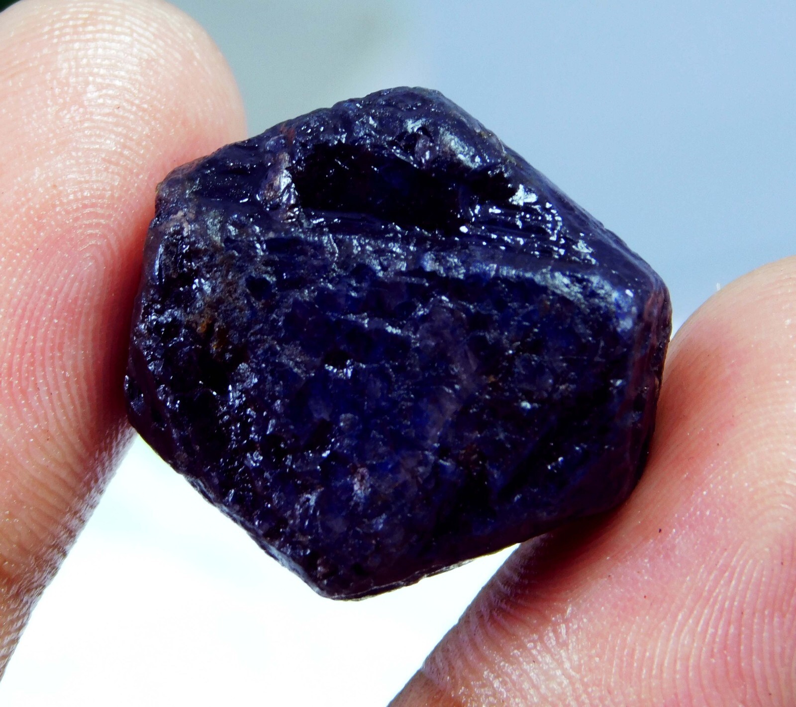 74.95 Ct Natural Blue Sapphire Rough – Earth Mined Certified Loose Gem