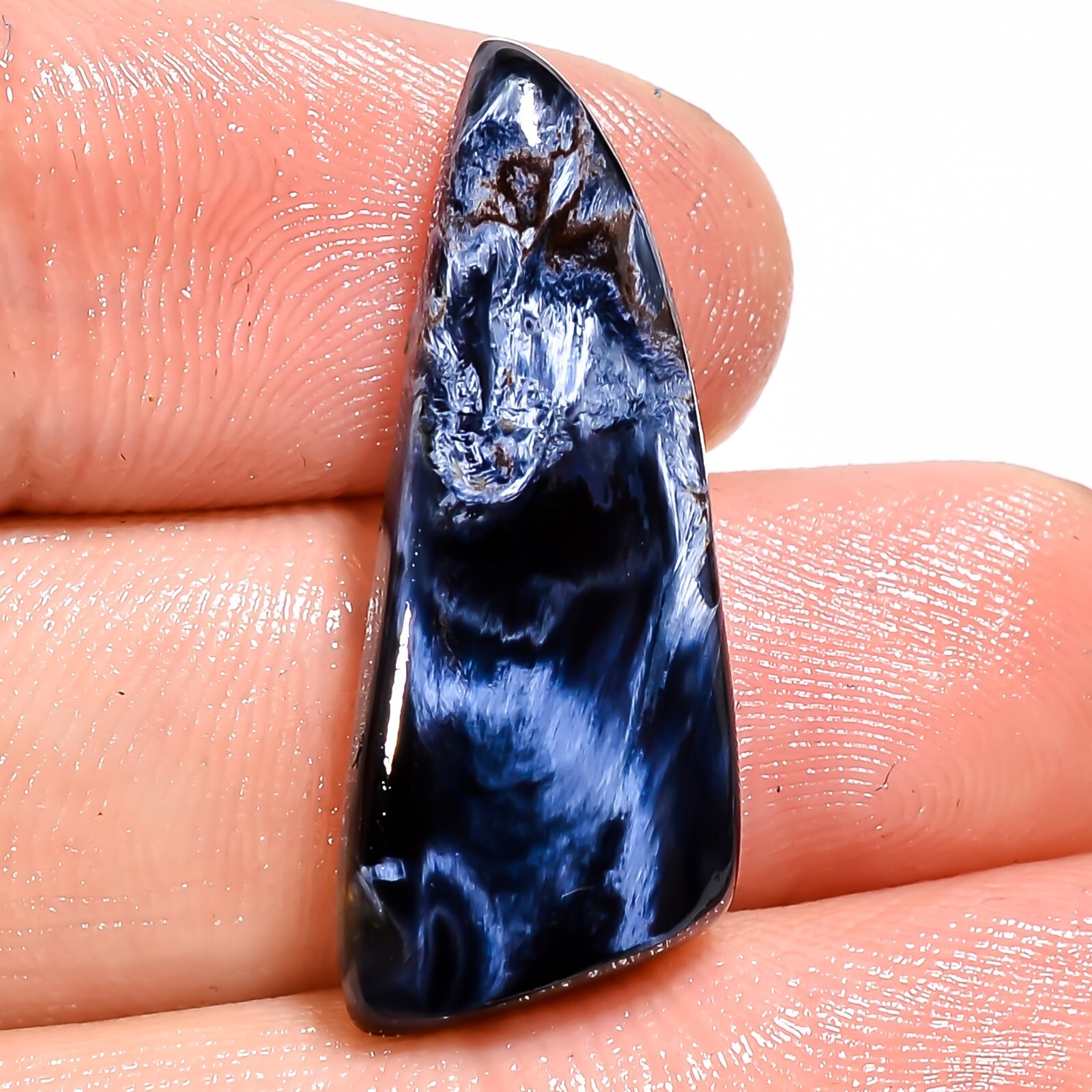 Grey PIETERSITE 13.45 CTS Natural Fancy Cabochon 11X28X5mm Loose Gemstones BC-63