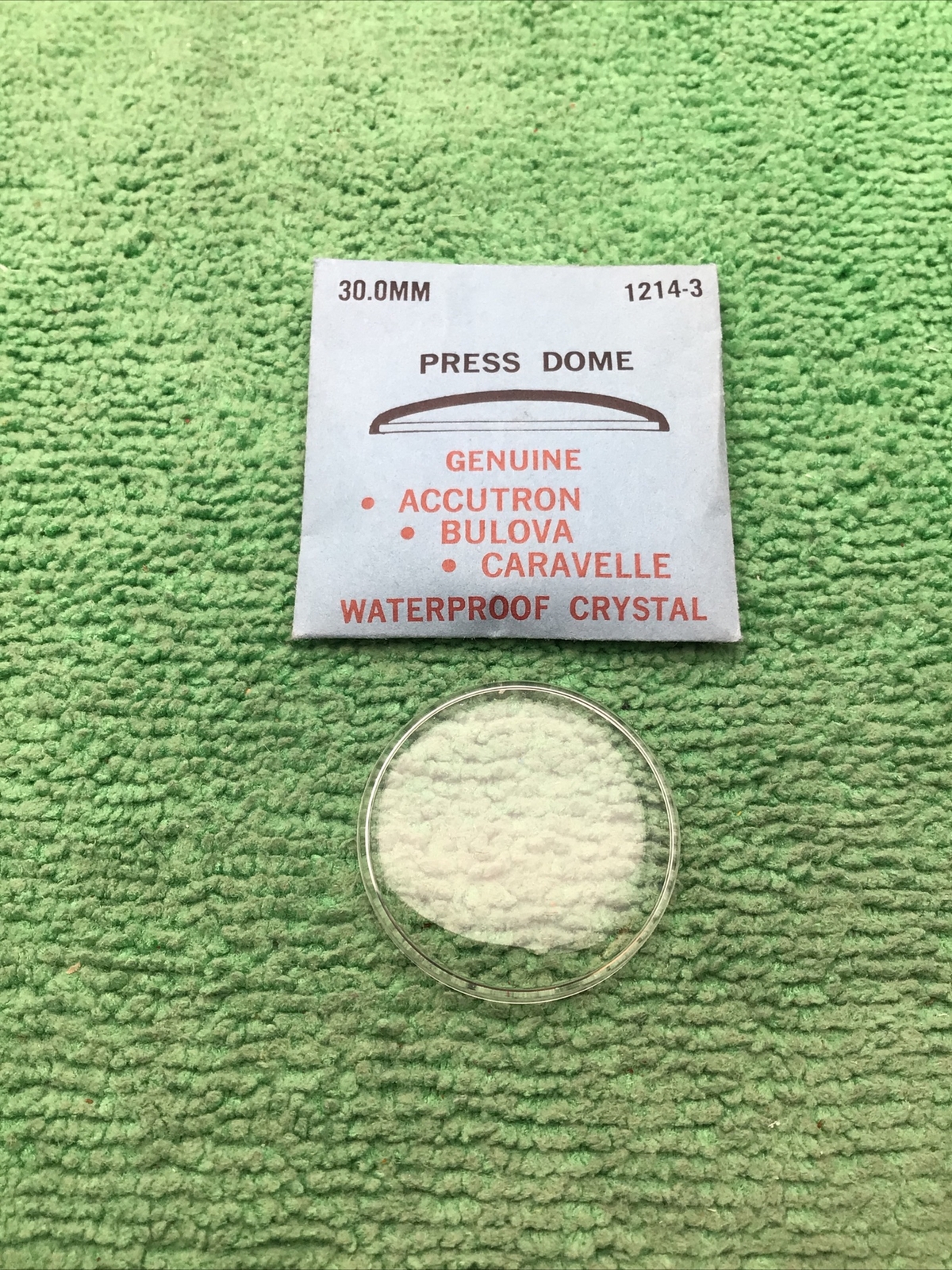 Genuine Bulova Accutron Part # 1214-3, 30.0 mm Watch Crystal