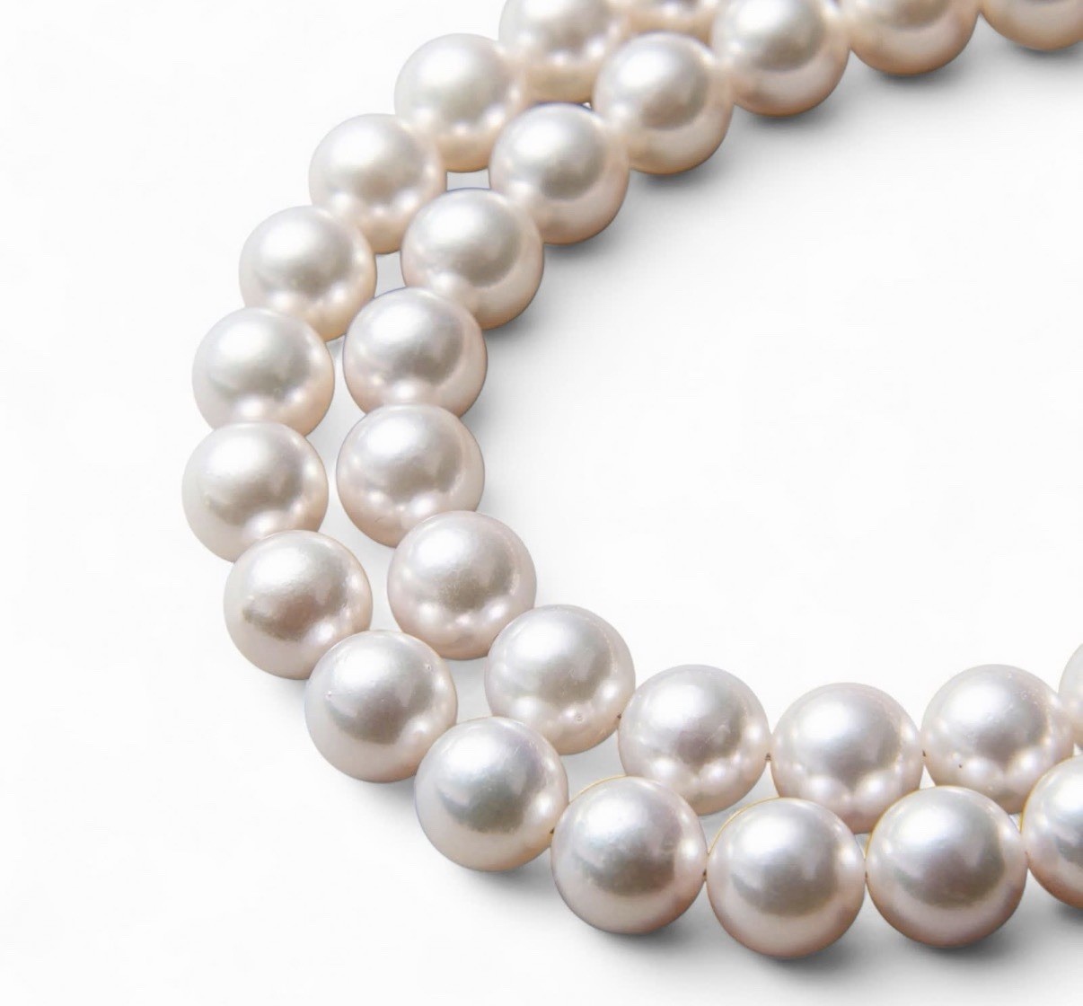 Japanese Akoya Pearl Necklace 7-7.5mm 43cm Surgical Steel Clasp Hypoallergenic