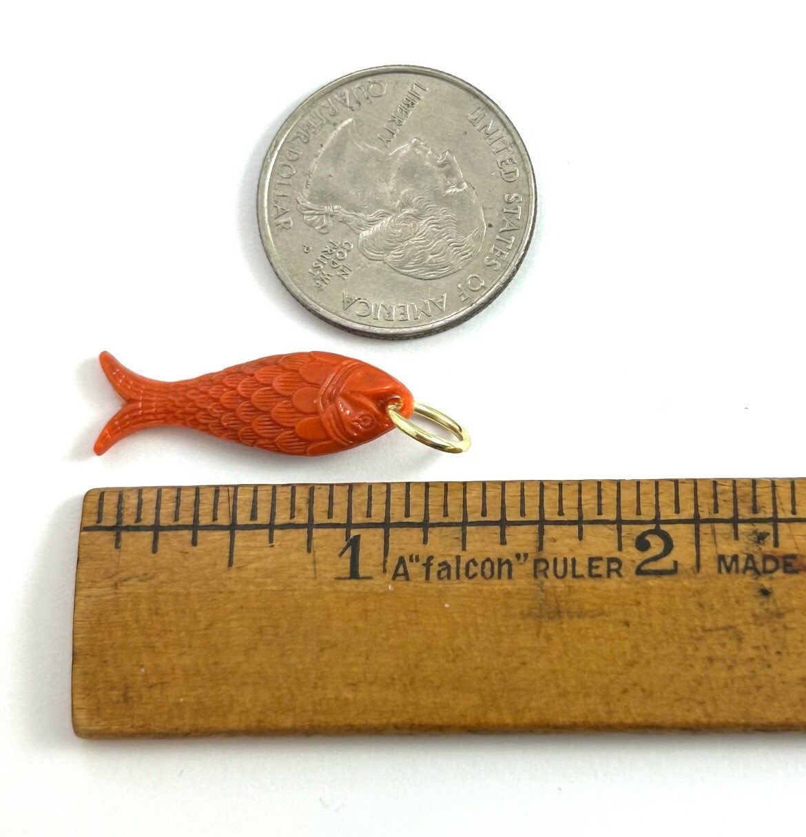 Fish Charm Necklace Pendant Orange Plastic Fish Jewelry For Women Gift Fishing