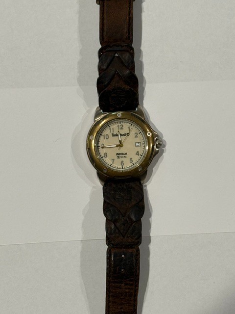 TIMBERLAND INDIGLO 50M Water Resistant Analogue Watch Bronze Bezel Needs Battery