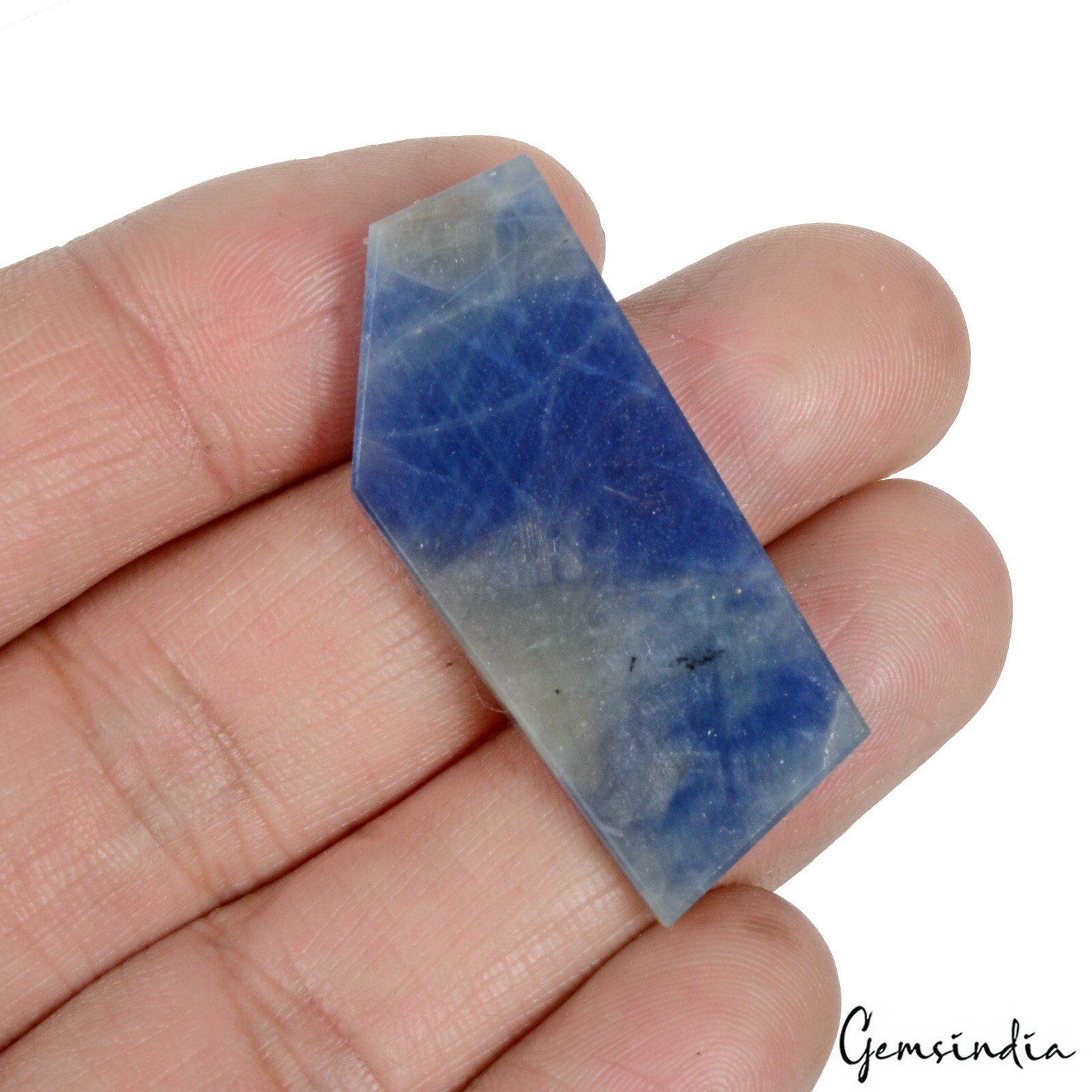 46.44 Cts GTL Certified Rare Untreated Blue Gray Sapphire Uncut Rough Loose Gem