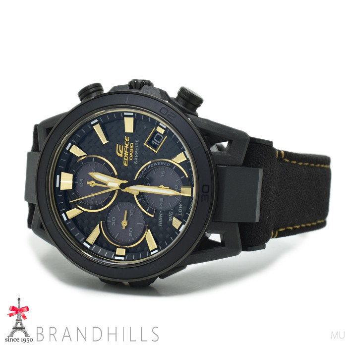 Casio Watch Edifice 50th Anniversary Solar Carbon SS Aluminum Alcantara
