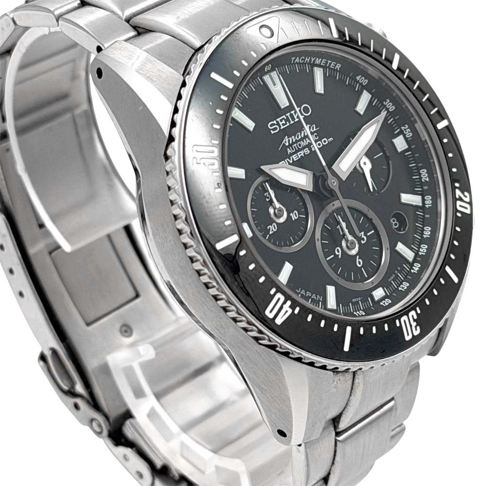 Seiko Brightz Ananta SAEK013 Stainless Steel Diamond 44.0mm Wristwatch #KNW2067