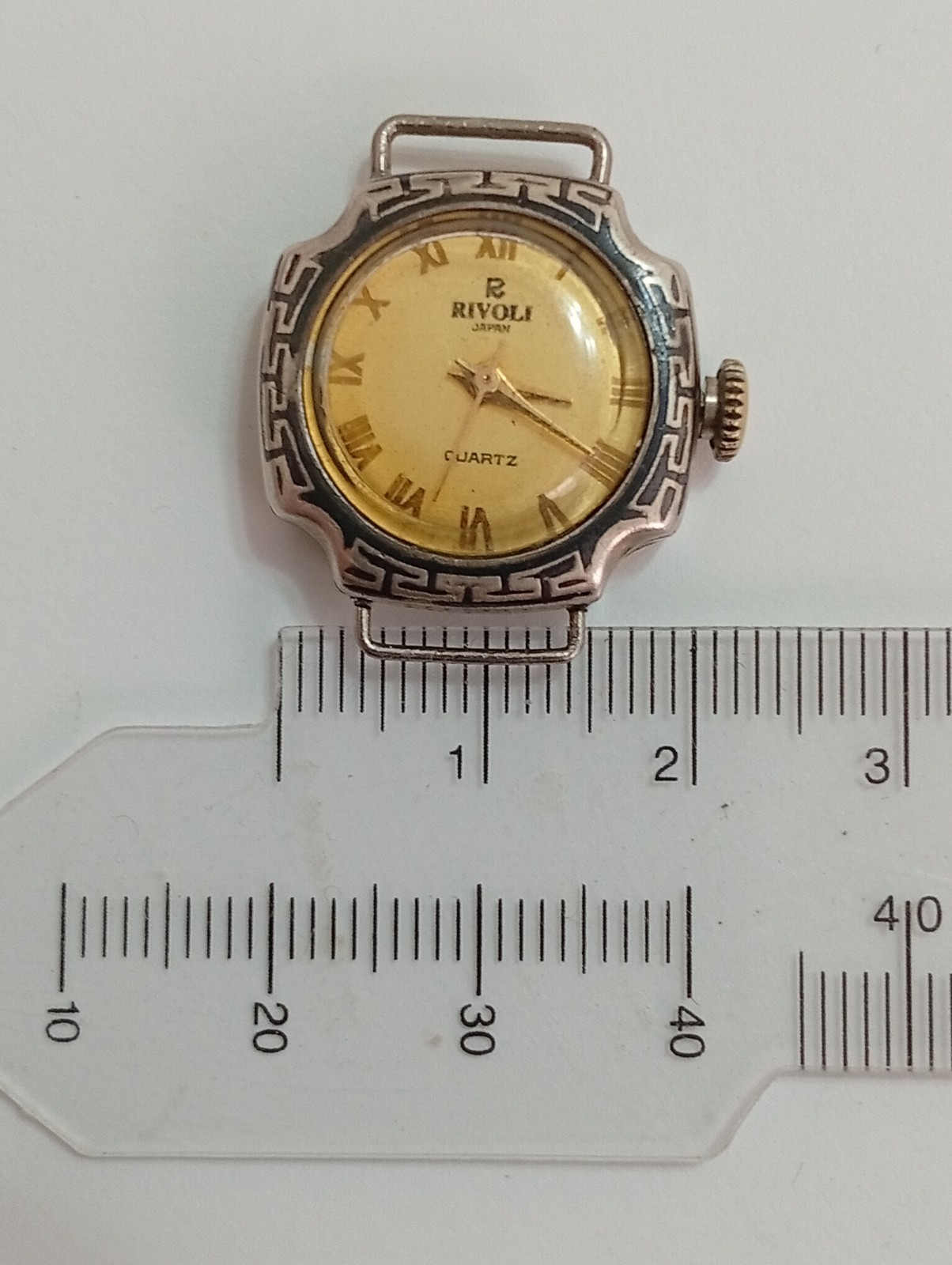 Vintage Rivoli Japan Quartz woman’s Watch – 800 Silver Case – For Parts