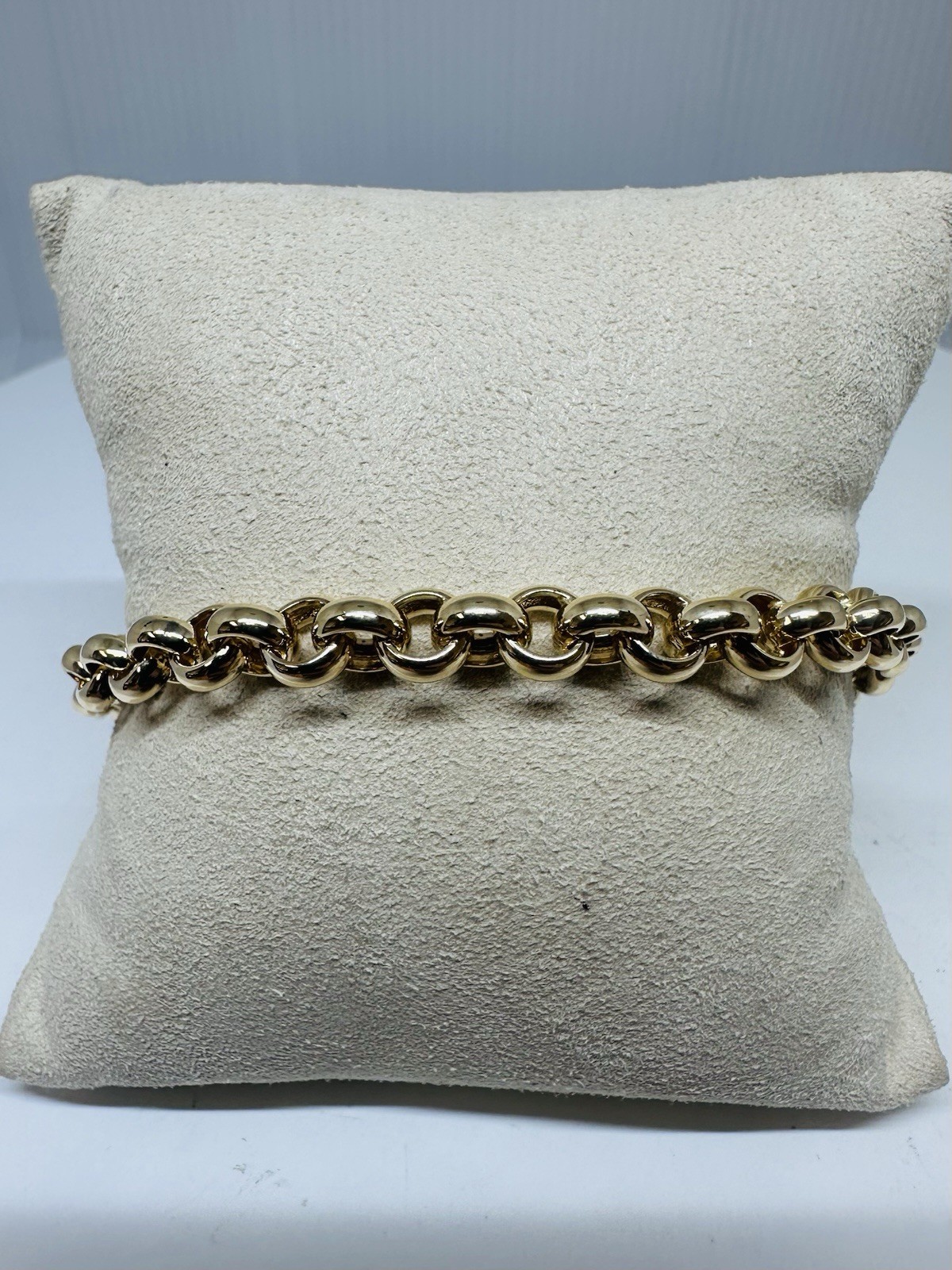 14k Gold Rolo Link Bracelet – 6.5 mm