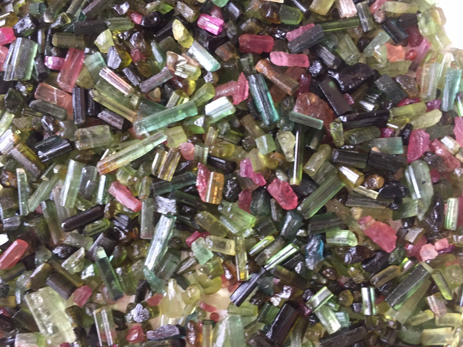 Natural Multi Tourmaline Pencil Form Rough, Multi tourmaline rough stone
