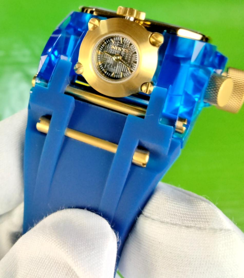Invicta Bolt Zeus Magnum 46476 52mm Blue Gold Chronograph Watch