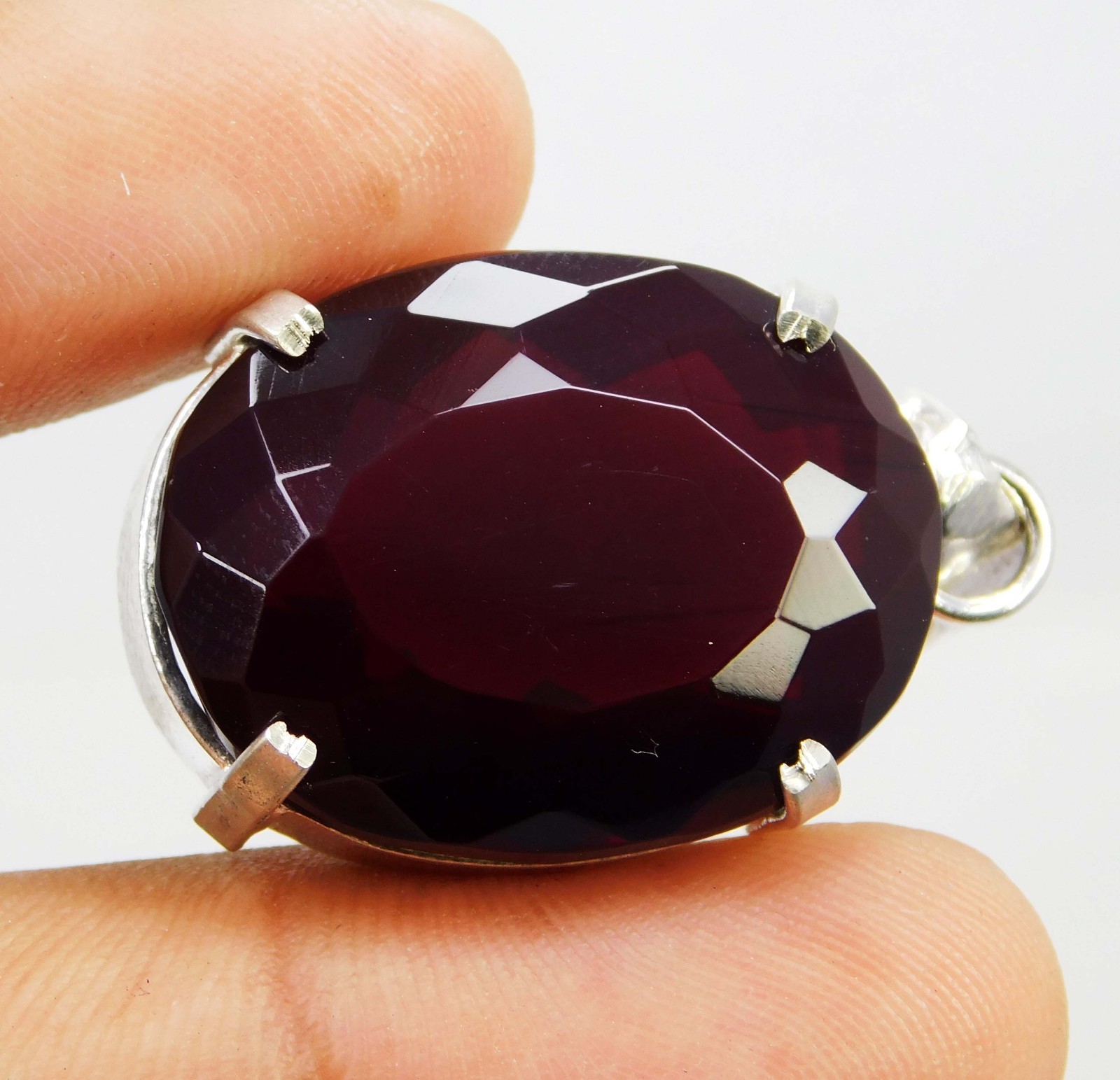 Natural 54.90 Ct Red Topaz Pendant Gems Oval Cut Certified Brazil Rare